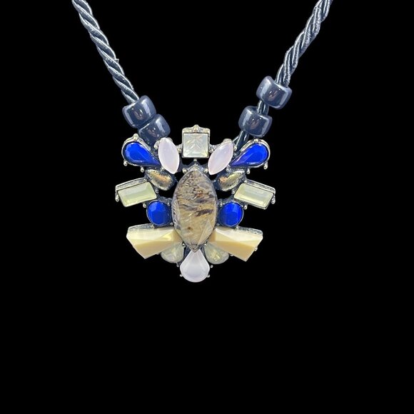 Sugarfix Brass Statement Pendant Necklace Bold Y2K Festival Boho Glam Jewelry - Picture 2 of 5